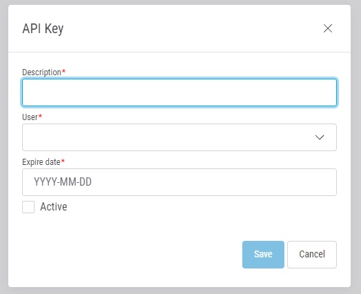 New API key
