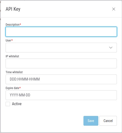 New API key