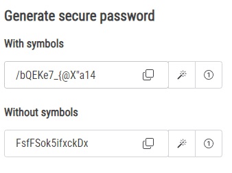 Generator page